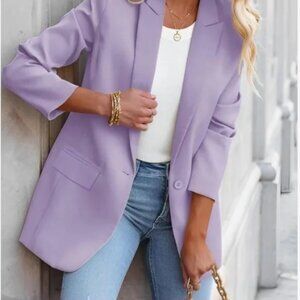 NEW WITH TAGS! * LCRRRN Sophisticated Women's Lavender Blazer * Size XS